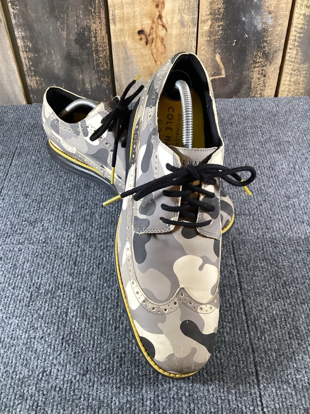 Cole Haan Original Grand 360 wingtip camo golf shoes men’s size 10.5